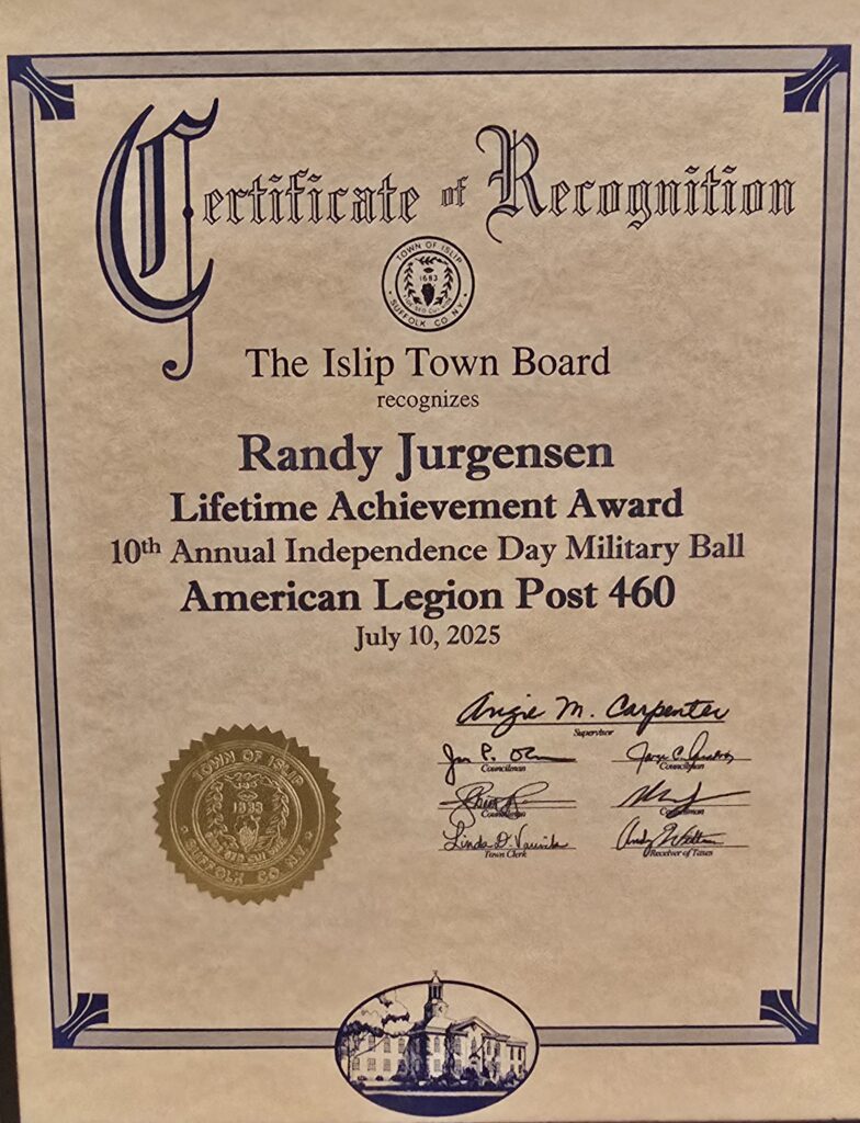 Jurgensen_AmericanLegion_LifetimeAchievement